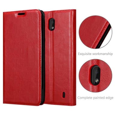 Nokia 1 PLUS lommebokdeksel case (rød)