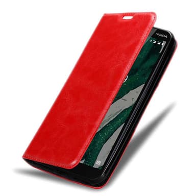 Nokia 1 PLUS lommebokdeksel case (rød)
