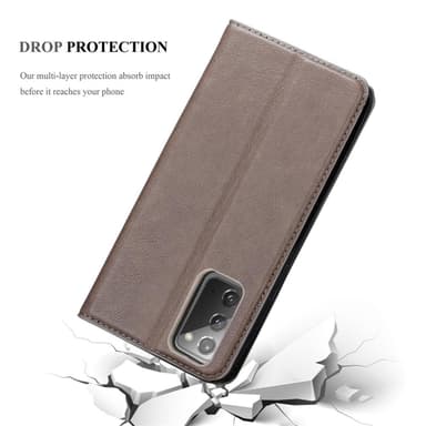 Samsung Galaxy NOTE 20 lommebokdeksel case (brun)