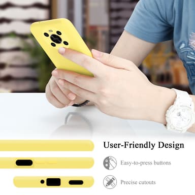 Honor MAGIC 4 LITE silikondeksel case (Gul)