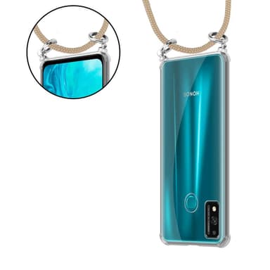 Honor 9X LITE Deksel med Halskjede (brun)