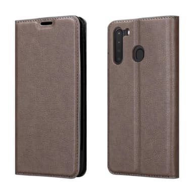 Samsung Galaxy A21 lommebokdeksel case (brun)