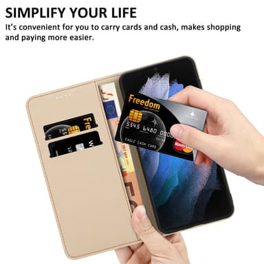 Samsung Galaxy S21 ULTRA lommebokdeksel etui (svart)