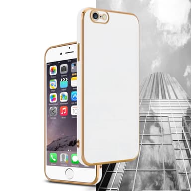 iPhone 6 / 6S silikondeksel case (hvit)