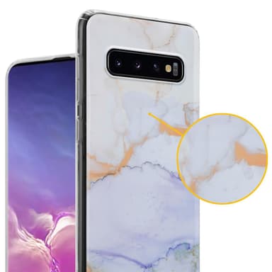 Samsung Galaxy S10 4G lommebokdeksel etui (hvit)