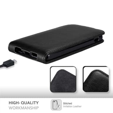 LG Google NEXUS 5 deksel flip cover (svart)