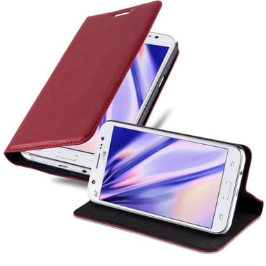 Samsung Galaxy J7 2015 lommebokdeksel case (rød)