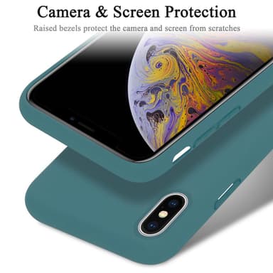 iPhone X / XS silikondeksel case (grønn)