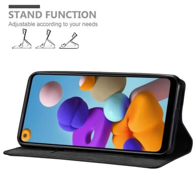 Samsung Galaxy A21 lommebokdeksel case (svart)