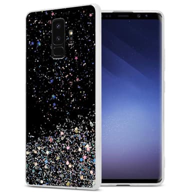 Samsung Galaxy S9 PLUS Silikondeksel Glitter (svart)