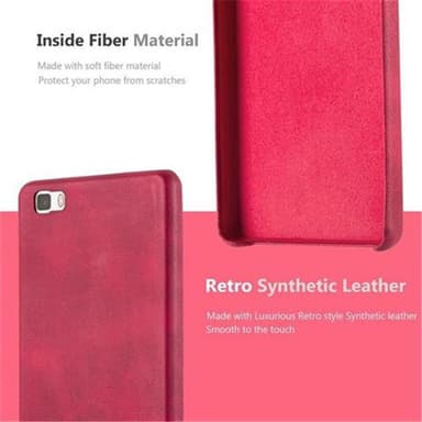 Huawei P8 LITE 2015 Hardt Deksel Cover (rød)