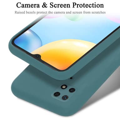 Xiaomi RedMi 10C / POCO C40 silikondeksel case (grønn)