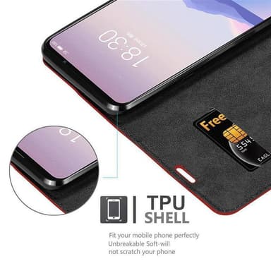 MEIZU 16Xs lommebokdeksel case (rød)