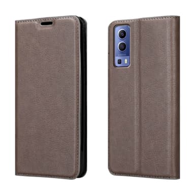 Vivo Y52 5G / Y72 5G lommebokdeksel case (brun)