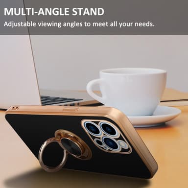 iPhone 13 PRO MAX silikondeksel case (svart)