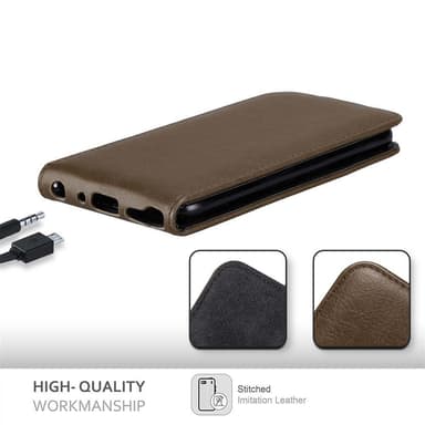 LG Q STYLUS deksel flip cover (brun)
