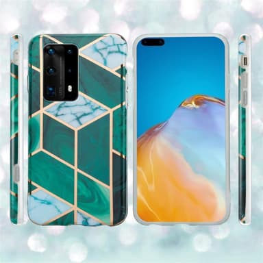 Huawei P40 lommebokdeksel etui (grønn)