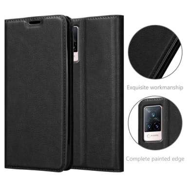 Vivo V21 4G / 5G lommebokdeksel case (svart)