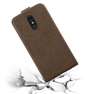 LG Q STYLUS deksel flip cover (brun)