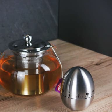 Egg Timer Rustfritt stål Kjøkken Timer (sølv)