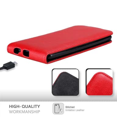 LG G3 deksel flip cover (rød)