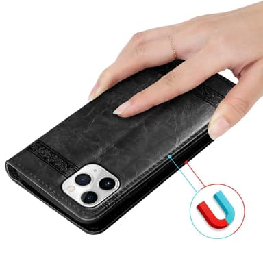 iPhone 11 PRO lommebokdeksel etui (svart)