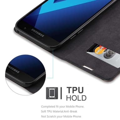 Samsung Galaxy A7 2017 lommebokdeksel case (brun)