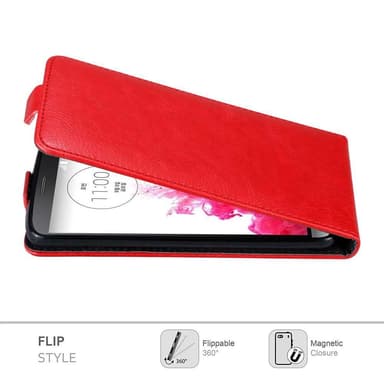 LG G3 deksel flip cover (rød)