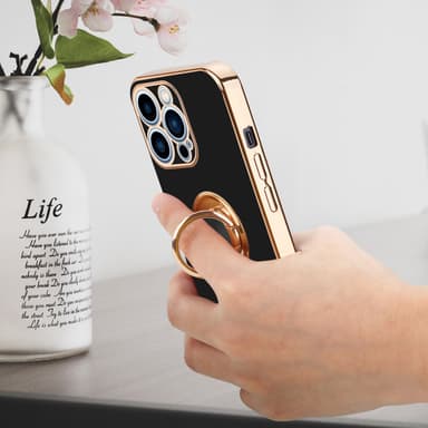 iPhone 13 PRO MAX silikondeksel case (svart)