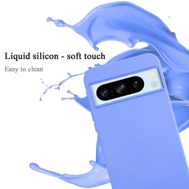 Google PIXEL 8 Pro silikondeksel case (Lilla)