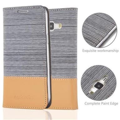 Samsung Galaxy J1 2015 lommebokdeksel etui (grå)