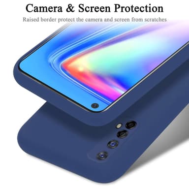 Realme 7 4G silikondeksel case (Blå)