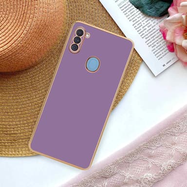Samsung Galaxy A11 / M11 silikondeksel case (lilla)