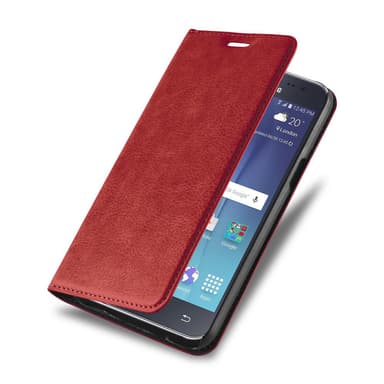 Samsung Galaxy J7 2015 lommebokdeksel case (rød)