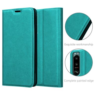 Sony Xperia 5 III lommebokdeksel case (turkis)
