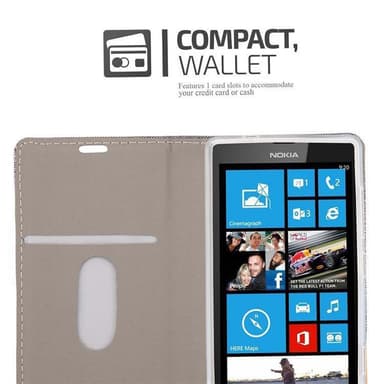 Nokia Lumia 520 / 521 lommebokdeksel etui (grå)