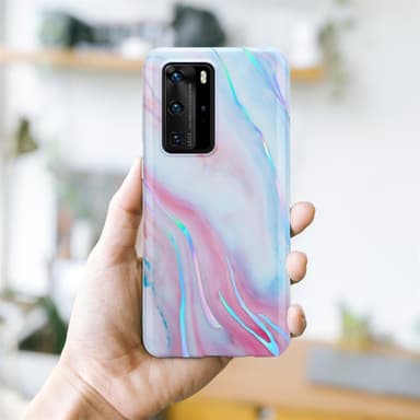 Huawei P40 PRO / P40 PRO+ lommebokdeksel etui (hvit)