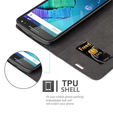 Motorola MOTO X STYLE lommebokdeksel case (brun)