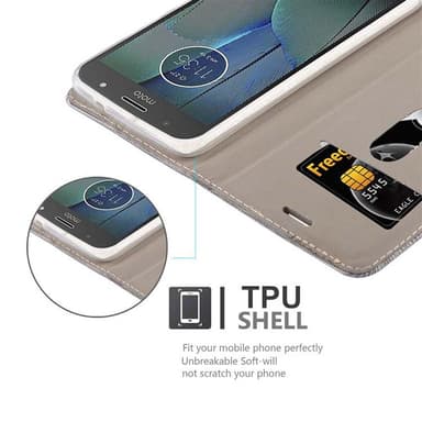 Motorola MOTO G5S PLUS lommebokdeksel etui (grå)