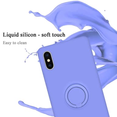 Deksel iPhone XS MAX Ring Case (lilla)