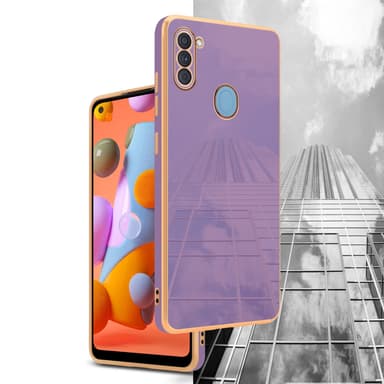 Samsung Galaxy A11 / M11 silikondeksel case (lilla)