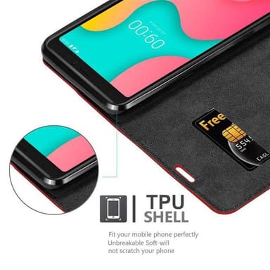 WIKO Y60 lommebokdeksel case (rød)
