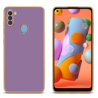 Samsung Galaxy A11 / M11 silikondeksel case (lilla)