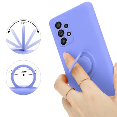 Deksel Samsung Galaxy A73 5G Ring Case (lilla)