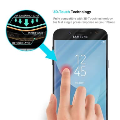 Samsung Galaxy J7 2017 Skjermbeskytter Skärmskydd