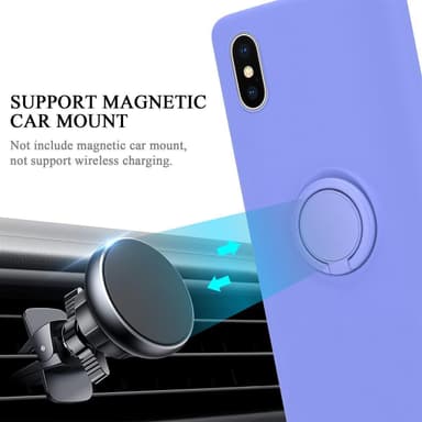 Deksel iPhone XS MAX Ring Case (lilla)