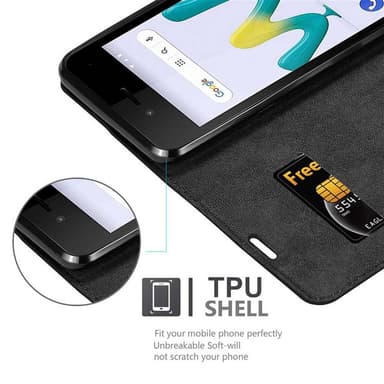 WIKO SUNNY 3 MINI lommebokdeksel case (svart)