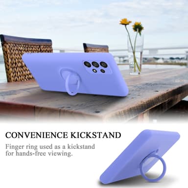 Deksel Samsung Galaxy A73 5G Ring Case (lilla)
