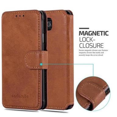Samsung Galaxy ALPHA lommebokdeksel etui (brun)