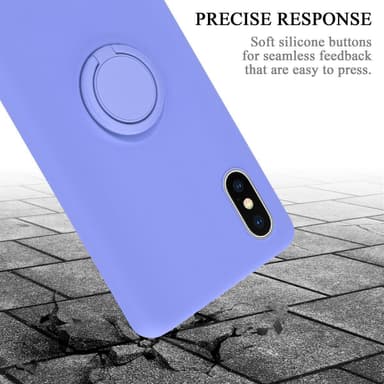 Deksel iPhone XS MAX Ring Case (lilla)
